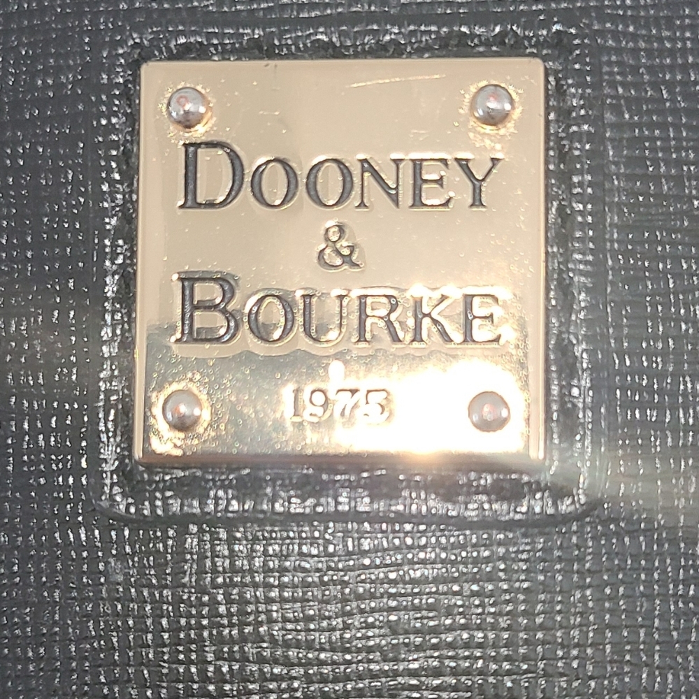 Dooney & Bourke Black Tote with Gold Accents - Picture 3 of 11